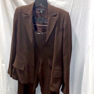 Brown Pinstripe Liz Claiborne Suit